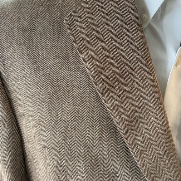 Brooks Brothers Classic Fit Linen 1818 Herringbone Sport Coat & Pants 46R/38x30 - Picture 9 of 9
